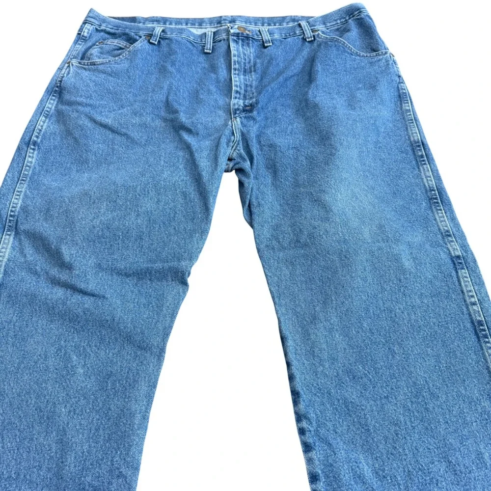 Wrangler Mens Jeans 48x30 (46x30) Regular Fit Blue Denim‎ Cotton Y2K Vintage